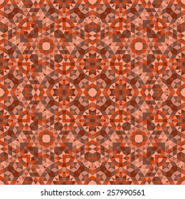 Abstract color seamless pattern with geometric shapes. Vector illustration