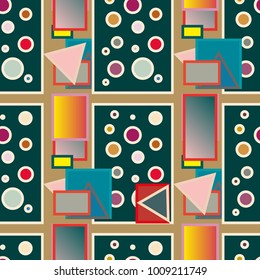 Abstract color seamless pattern for new background.