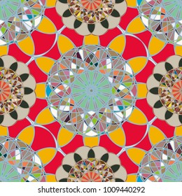 Abstract color seamless pattern for new background.