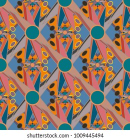 Abstract color seamless pattern for new background.