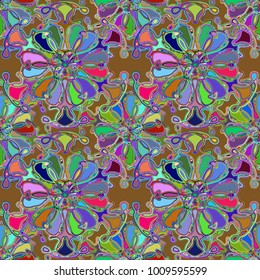 Abstract color seamless pattern for new background.