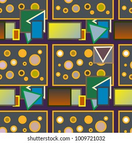 Abstract color seamless pattern for new background.