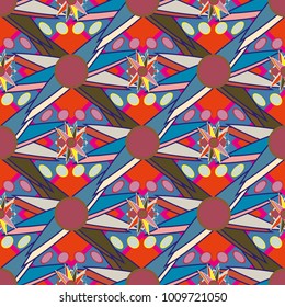 Abstract color seamless pattern for new background.
