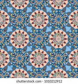 Abstract color seamless pattern for new background.