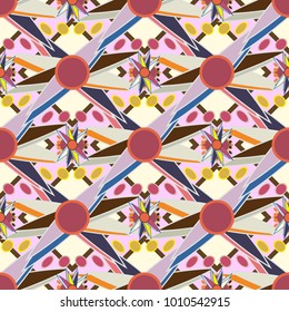 Abstract color seamless pattern for new background.