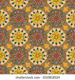 Abstract color seamless pattern for new background.