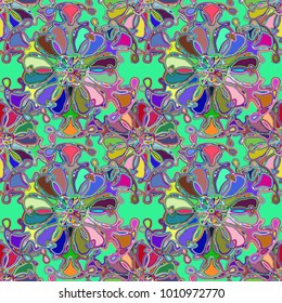 Abstract color seamless pattern for new background.
