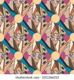 Abstract color seamless pattern for new background.