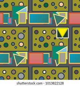 Abstract color seamless pattern for new background.