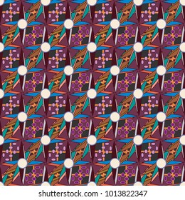 Abstract color seamless pattern for new background.