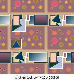 Abstract color seamless pattern for new background.