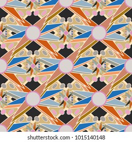 Abstract color seamless pattern for new background.