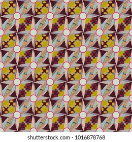 Abstract color seamless pattern for new background.