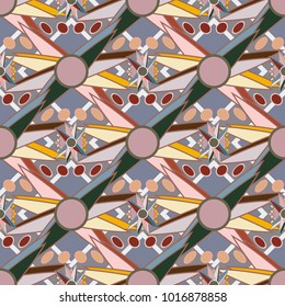 Abstract color seamless pattern for new background.