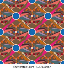 Abstract color seamless pattern for new background.