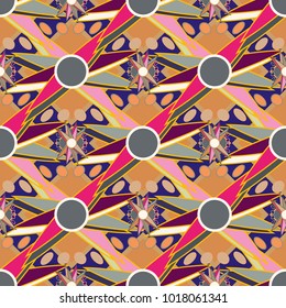 Abstract color seamless pattern for new background.