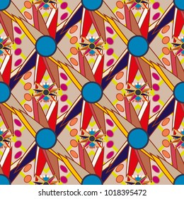 Abstract color seamless pattern for new background.