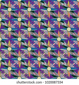 Abstract color seamless pattern for new background.