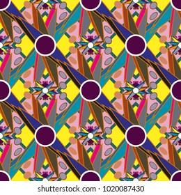Abstract color seamless pattern for new background.