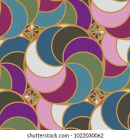 Abstract color seamless pattern for new background.