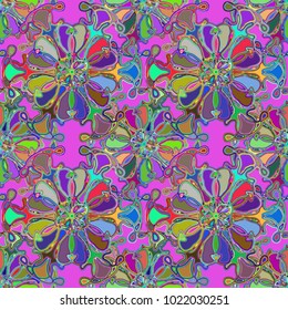 Abstract color seamless pattern for new background.