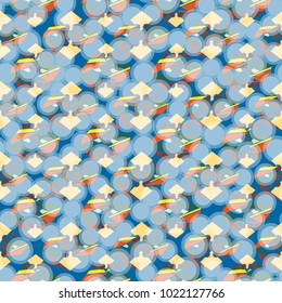 Abstract color seamless pattern for new background.