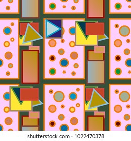 Abstract color seamless pattern for new background.