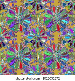 Abstract color seamless pattern for new background.