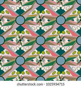 Abstract color seamless pattern for new background.