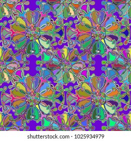 Abstract color seamless pattern for new background.