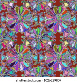 Abstract color seamless pattern for new background.