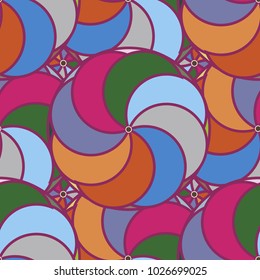 Abstract color seamless pattern for new background.