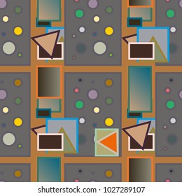 Abstract color seamless pattern for new background.