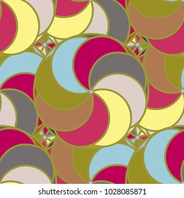 Abstract color seamless pattern for new background.