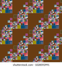 Abstract color seamless pattern for new background.