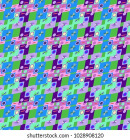 Abstract color seamless pattern for new background.