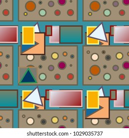 Abstract color seamless pattern for new background.