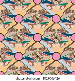 Abstract color seamless pattern for new background.