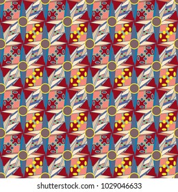 Abstract color seamless pattern for new background.