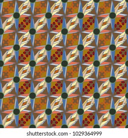 Abstract color seamless pattern for new background.
