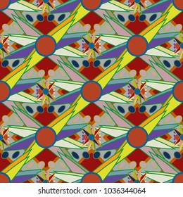 Abstract color seamless pattern for new background.