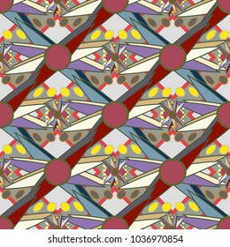 Abstract color seamless pattern for new background.