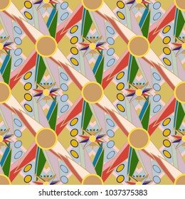 Abstract color seamless pattern for new background.