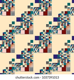 Abstract color seamless pattern for new background.