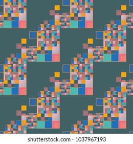 Abstract color seamless pattern for new background.