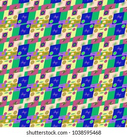 Abstract color seamless pattern for new background.