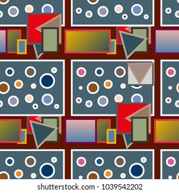 Abstract color seamless pattern for new background.