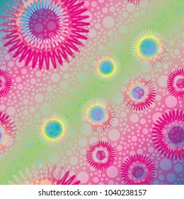 Abstract color seamless pattern for new background.