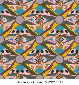 Abstract color seamless pattern for new background.