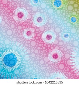 Abstract color seamless pattern for new background.